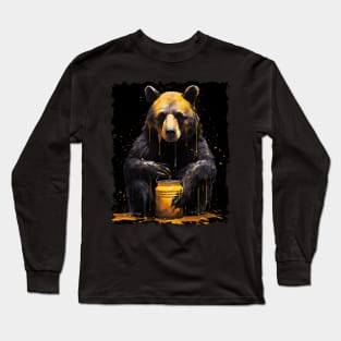 Bear with Honey Pot Long Sleeve T-Shirt